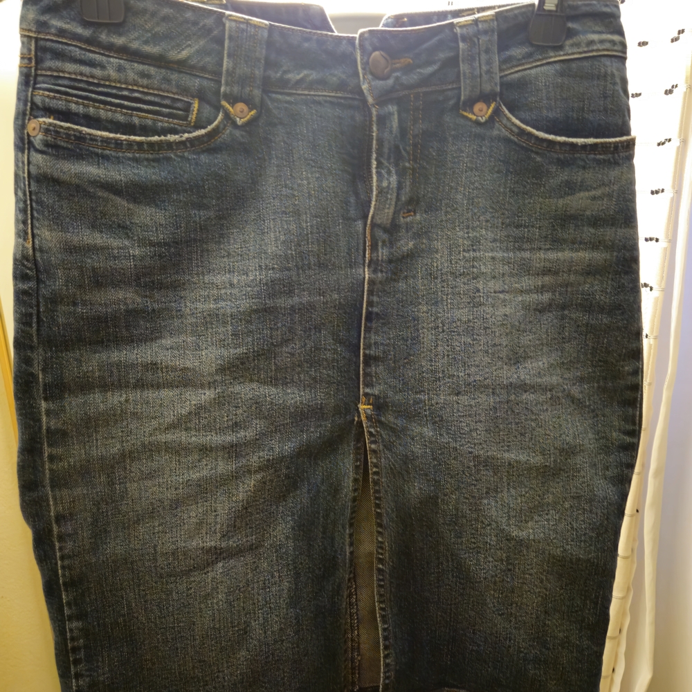 Denim Pencil Skirt